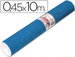 Rollo adhesivo Aironfix 270µ ante azul 0,45x10 m.